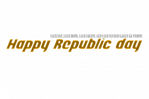 Happy Republic Day Text PNG