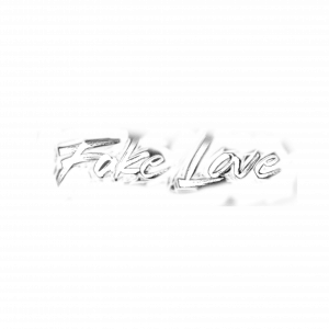 Fake Love text PNG