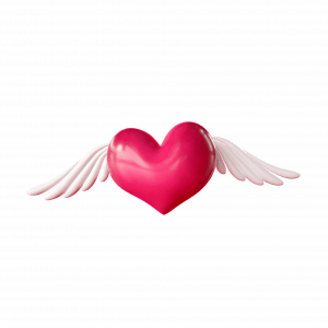 Flying Heart PNG