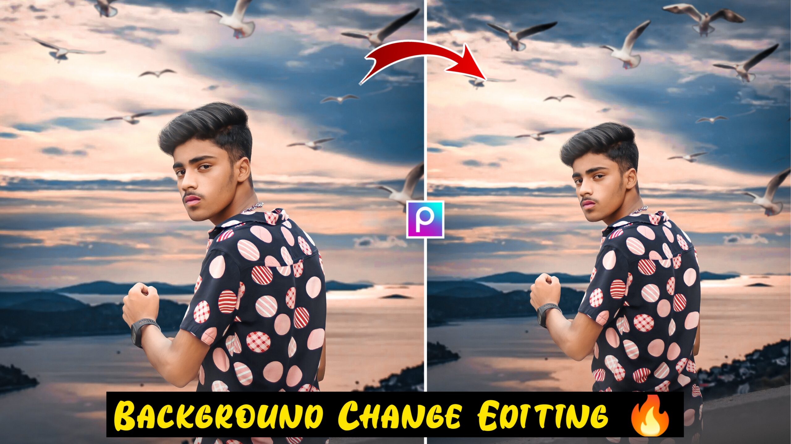 PicsArt Background Change Photo Editing in Hindi  Free Editing Background  Download 