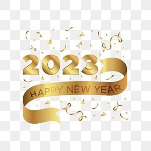 2023 happy New year full hd text png