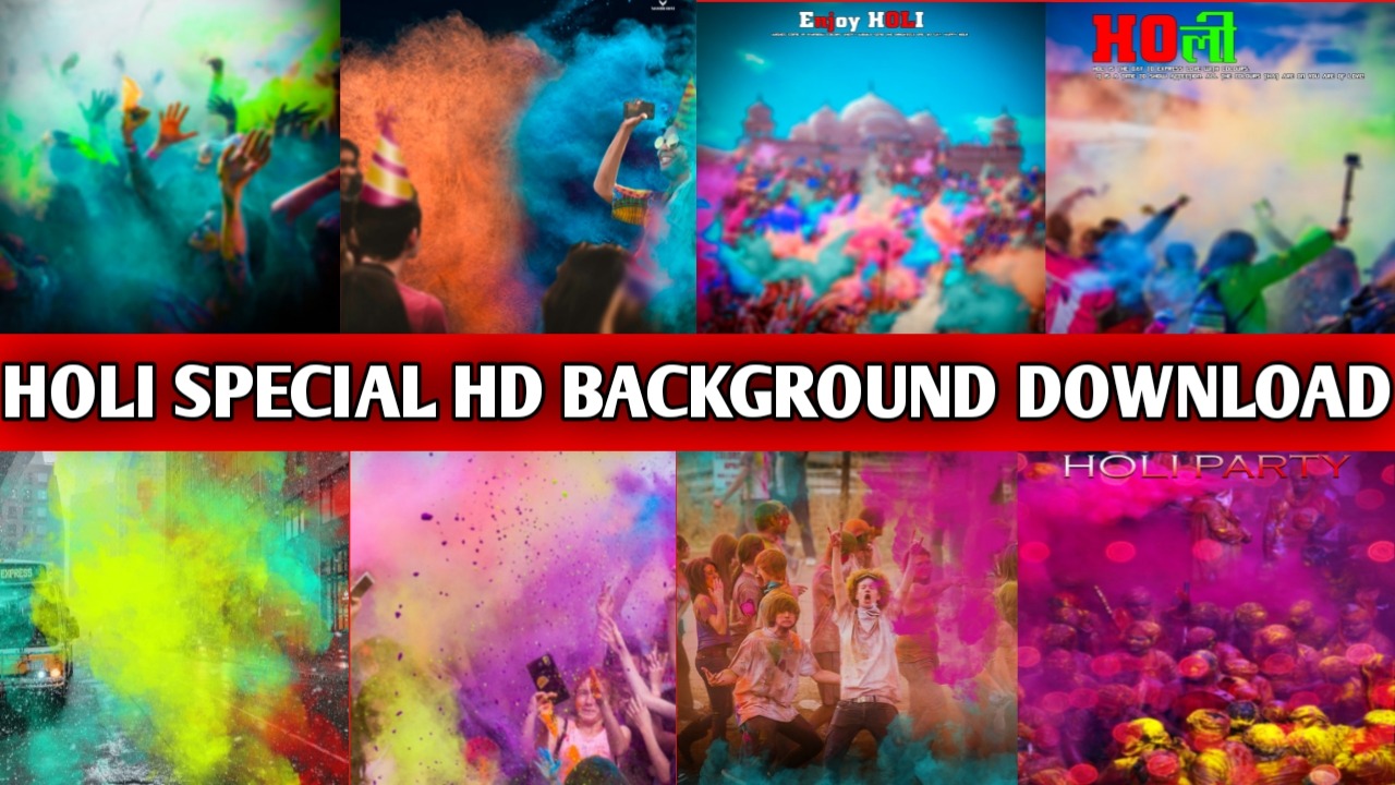 Holi Special HD Background Free Download - Tahir Editz