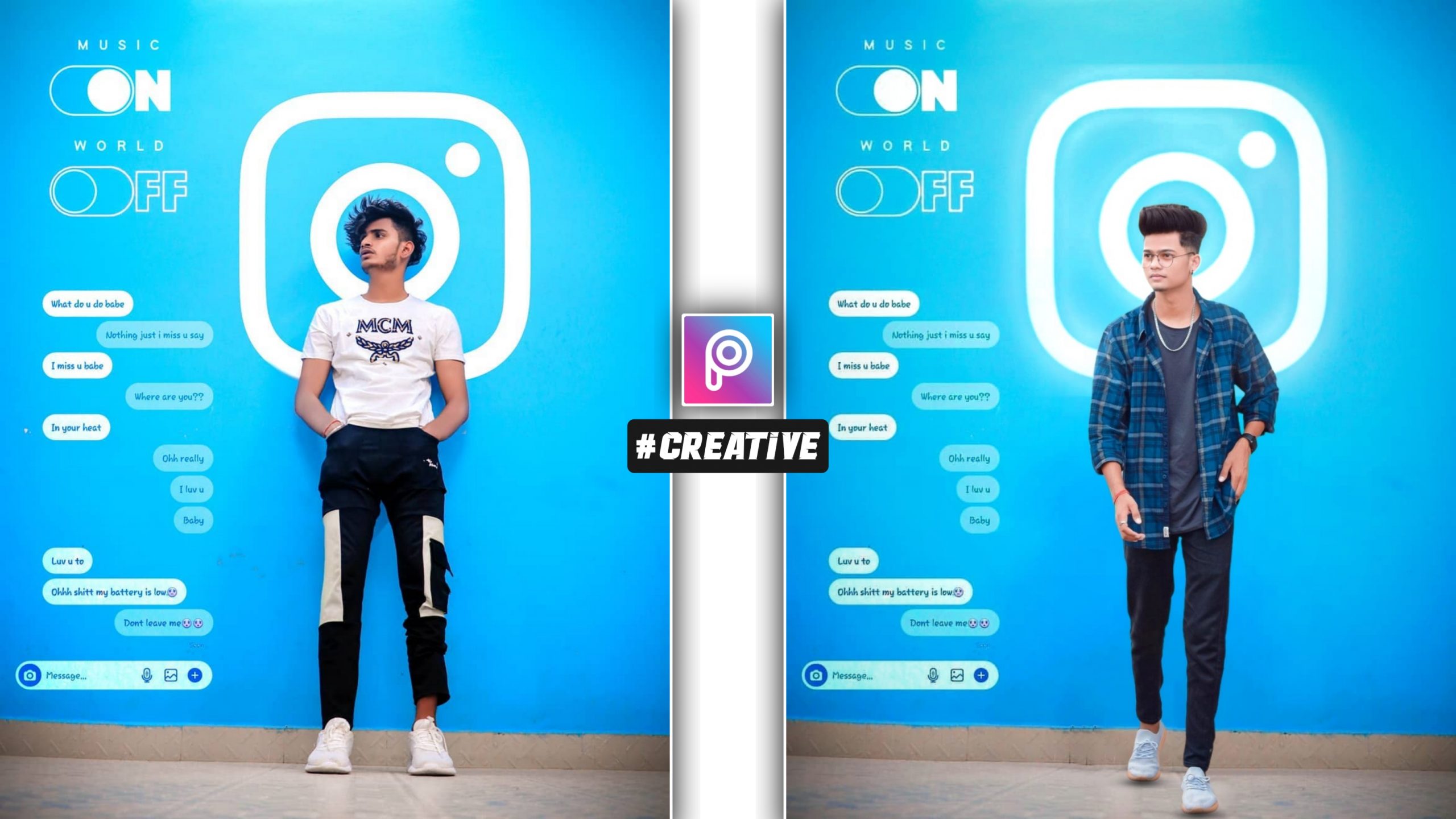 Instagram Creative Wall Photo Editing Free Download Backgroud And PNG -  Tahir Editz