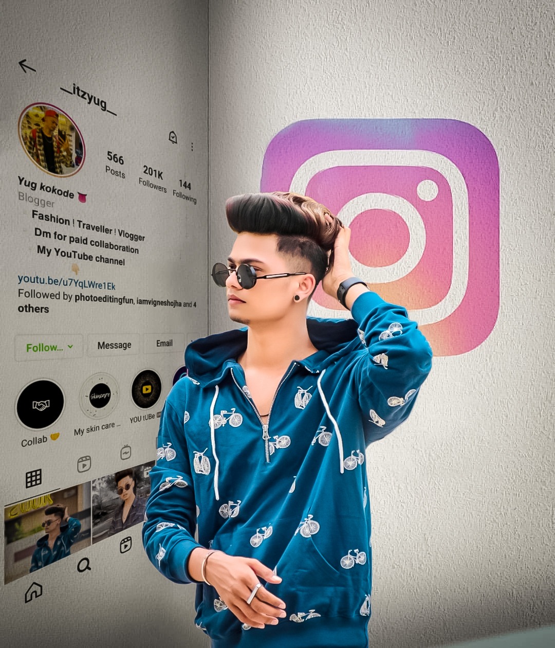 Instagram Profile Wall Photo Editing Download Full HD Background And ...