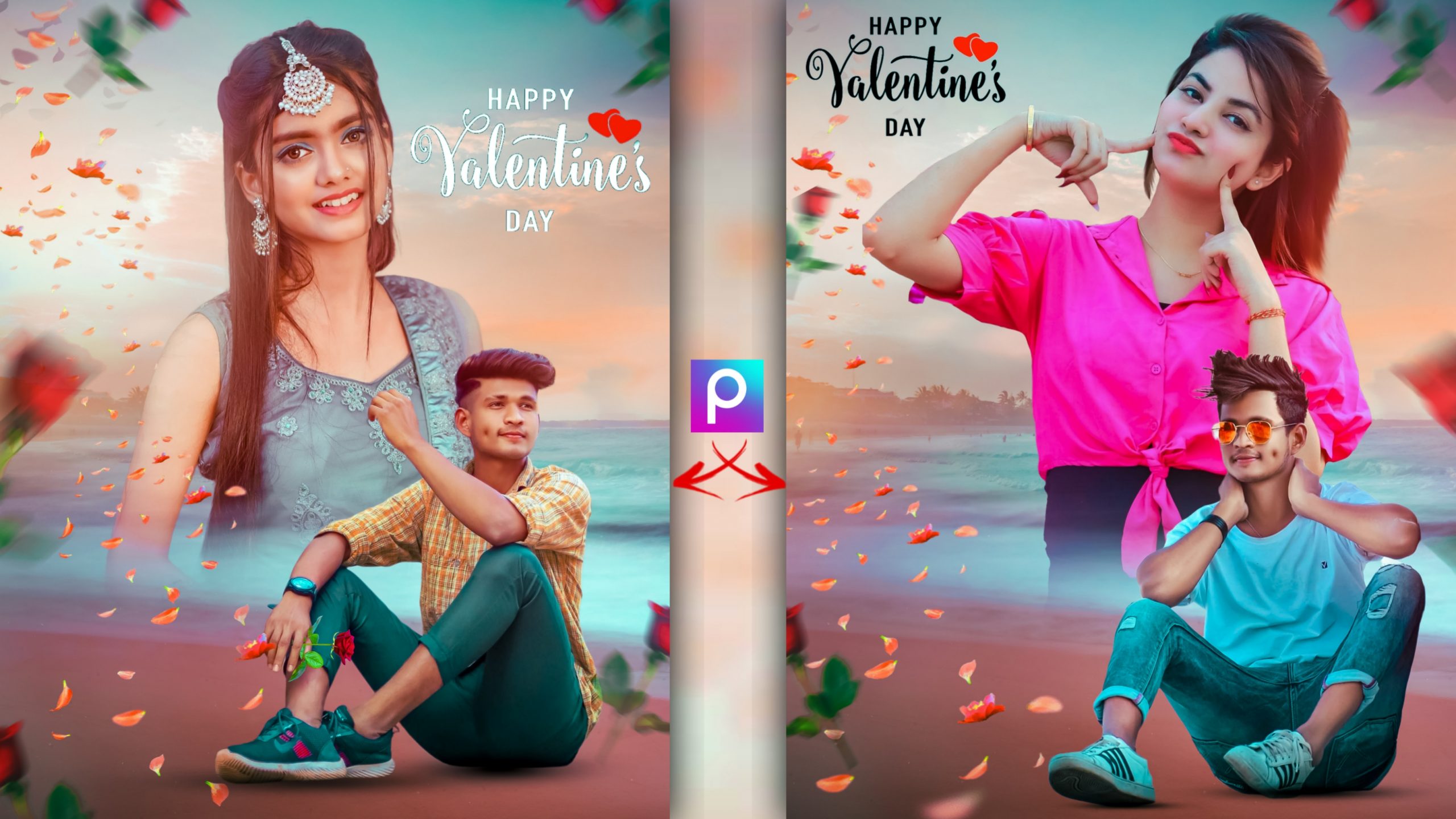 Happy Valentine Day Photo Editing Download Background And PNG - Tahir Editz
