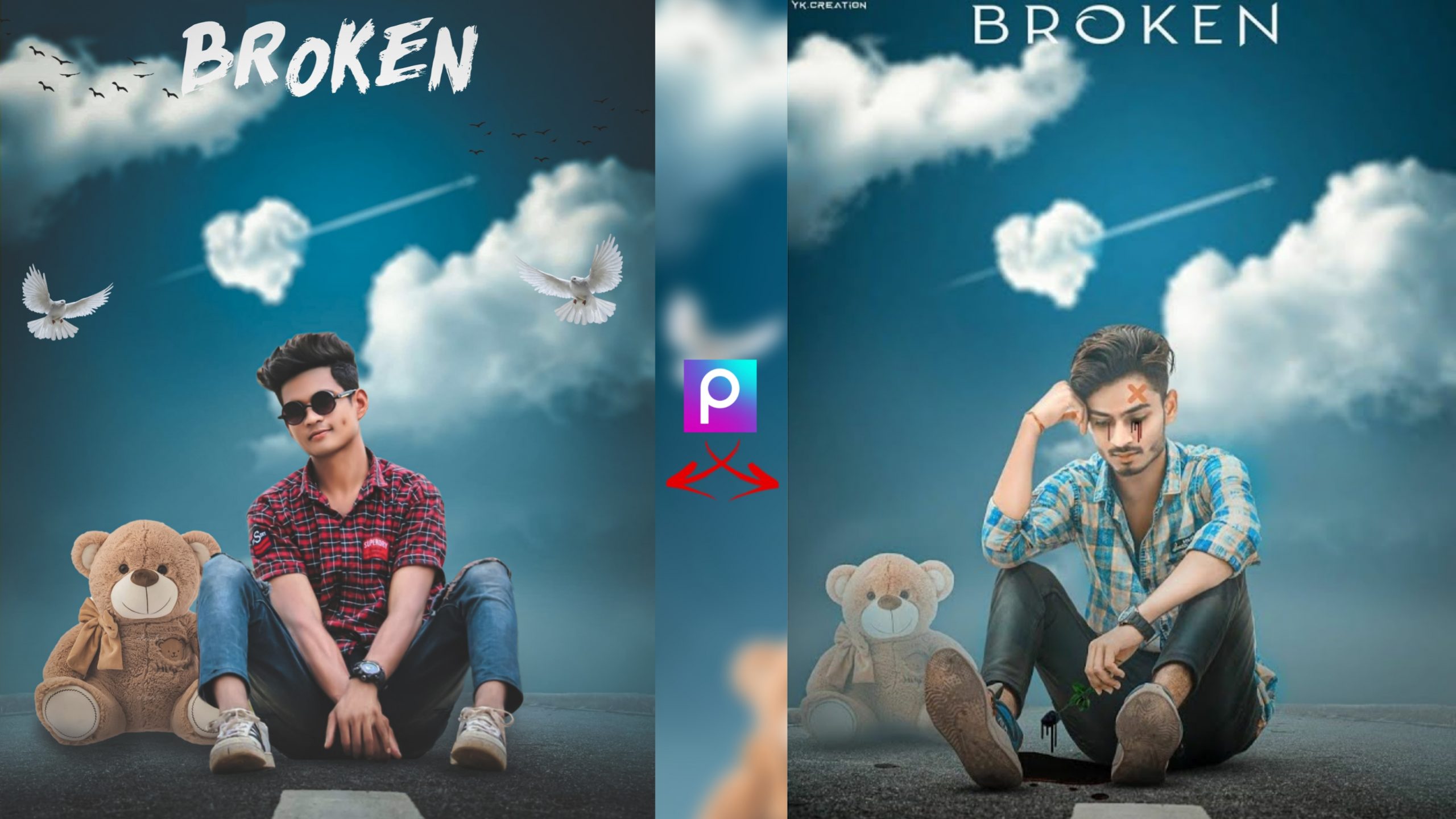 PicsArt Broken Photo Editing Download Background And PNG - Tahir Editz