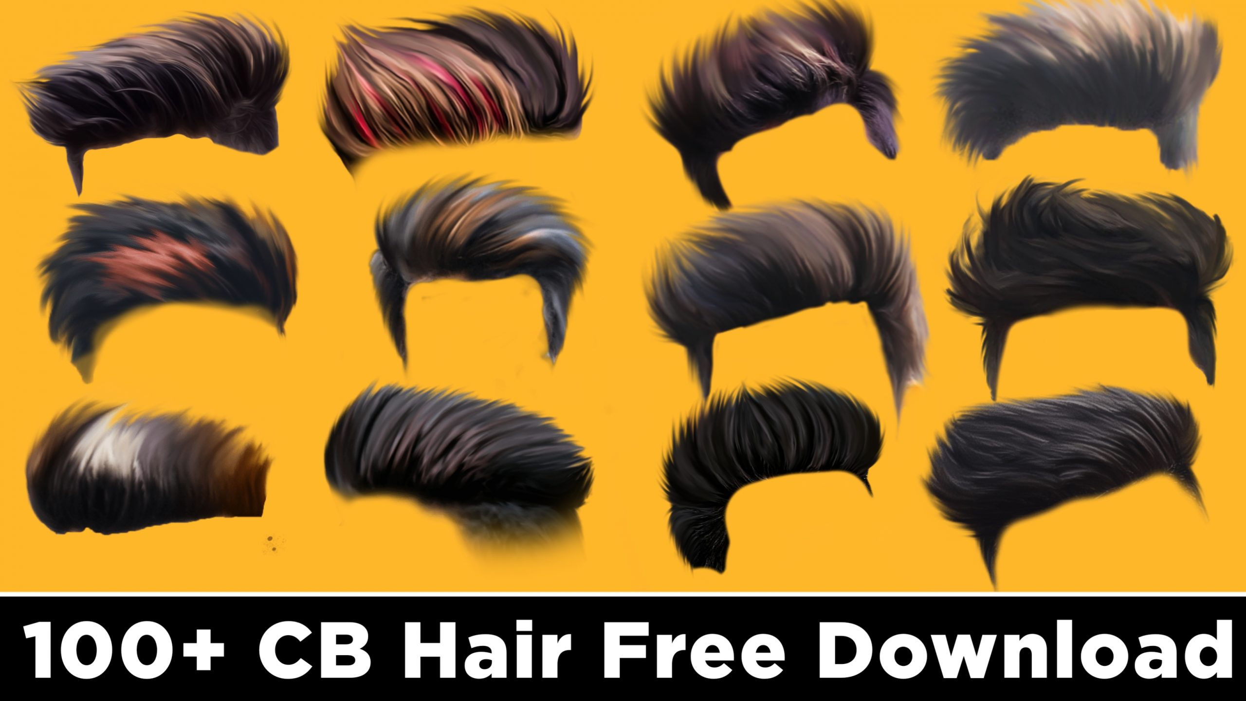 Hairstyle PNG Clipart Black Clothing Download Editing Feather Free  PNG Download